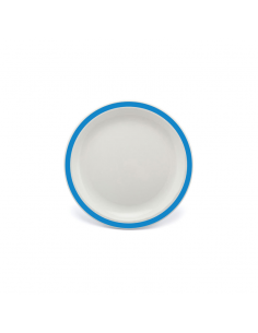 Duo Plate Narrow Rim Blue 17cm Polycarbonate (Pack of 12)