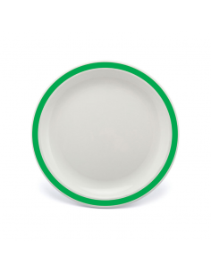 Duo Plate Narrow Rim Emerald Green 23cm Poly (Pack of 12)
