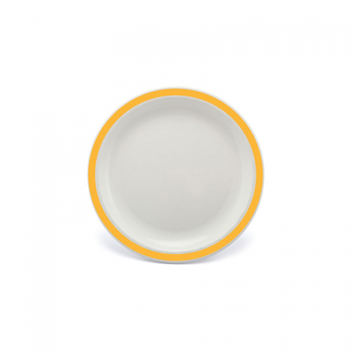 Duo Plate Narrow Rim Yellow 17cm Polycarbonate (Pack of 12)