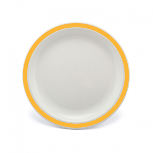 Duo Plate Narrow Rim Yellow 23cm Polycarbonate (Pack of 12)