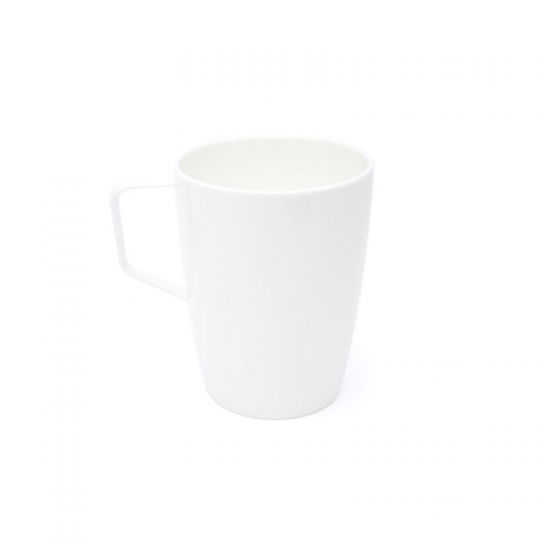 Handled Mug White Polycarbonate 28cl