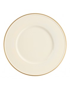 Line Gold Band Flat Plate 29cm