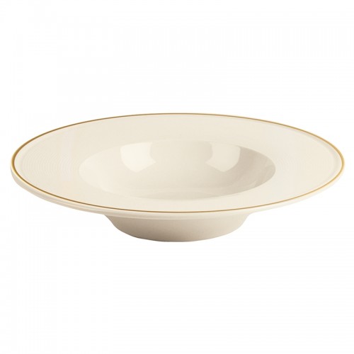 Line Gold Band Pasta Plate 25cm