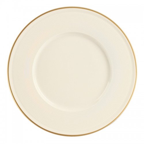 Line Gold Band Plate 17cm