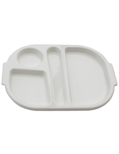 Meal Tray White 28 x 23cm Polycarbonate