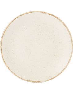 Oatmeal Coupe Plate 28cm/11" - Pack of 6