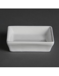 Olympia Flat Square Miniature Dishes 80mm