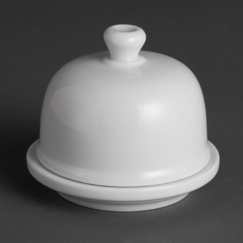 Olympia Whiteware Butter Pads with Covers 50ml 1.8oz