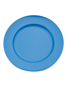 Plate Broad Rim Blue 21.5cm Polycarbonate