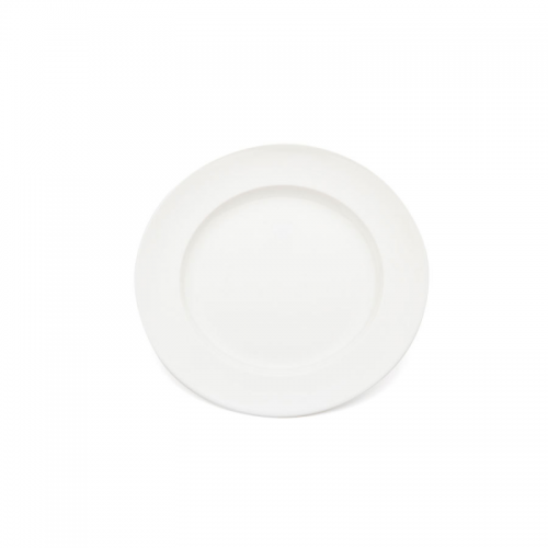 Plate Broad Rim White 21.5cm Polycarbonate