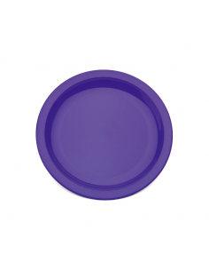 Plate Narrow Rim Purple 17cm Polycarb