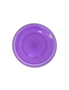 Plate Narrow Rim Purple Sparkle 17cm Polycarb