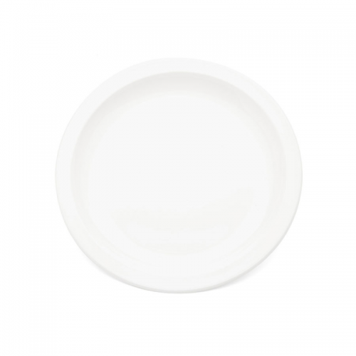 Plate Narrow Rim White 17cm Antibacterial Poly