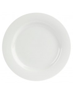 Porcelite Banquet Wide Rim Plate 23cm/9" - Pack of 6