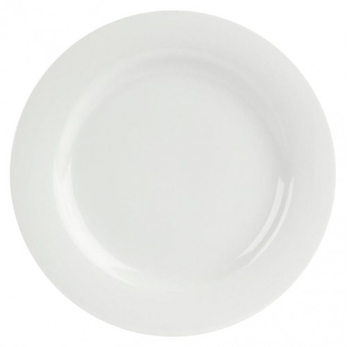 Porcelite Banquet Wide Rim Plate 23cm/9" - Pack of 6