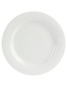 Porcelite Banquet Wide Rim Plate 27cm/10.5" (164927) - Pack of 6