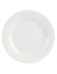 Porcelite Banquet Wide Rim Plate 28cm/11" - Pack of 6