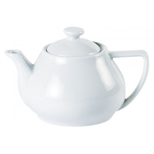 Porcelite Contemporary Style Tea Pot 40cl/14oz - Pack of 6
