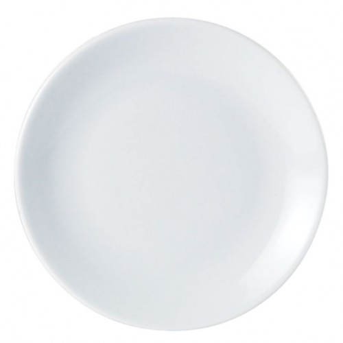 Porcelite Coupe Plate 22cm/8.5" - Pack of 6