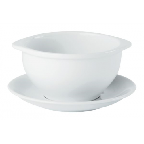 Porcelite Lugged Soup Cup 40cl/14oz - Pack of 6