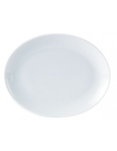 Porcelite Oval Plate 21cm/8.25" - Pack of 6
