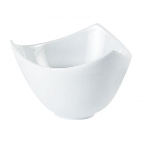 Porcelite Triangular Bowl 16x10.5cm/6.5"x4.25"  54cl/19oz - Pack of 6