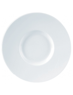 Porcelite Wide Rim Gourmet Plate 31cm/12.25" - Pack of 6