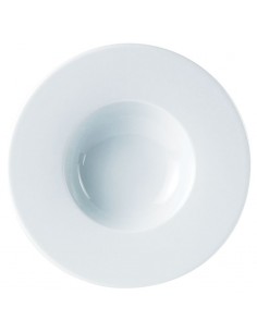 Porcelite Wide Rim Pasta Plate 22cm/8" 14cl/5oz - Pack of 6