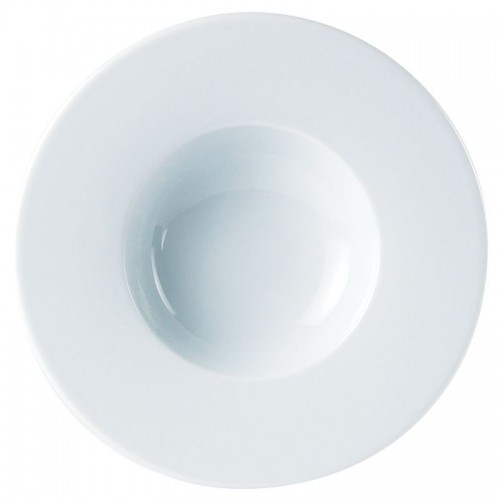Porcelite Wide Rim Pasta Plate 22cm/8" 14cl/5oz - Pack of 6