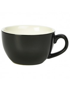 Royal Genware Bowl Shaped Cup 17.5cl/6oz Black - Pack of 6