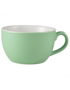 Royal Genware Bowl Shaped Cup 17.5cl/6oz Green - Pack of 6