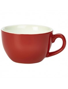 Royal Genware Bowl Shaped Cup 17.5cl/6oz Red - Pack of 6