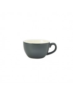 Royal Genware Bowl Shaped Cup 25cl Grey - Pack of 6