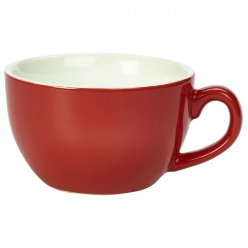 Royal Genware Bowl Shaped Cup 25cl Red - Quantity 6