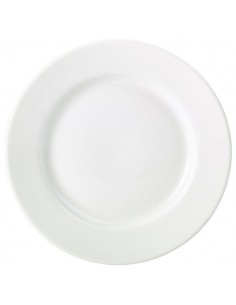 Royal Genware Classic Winged Plate 17cm White - Quantity 6