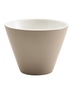 Royal Genware Conical Bowl 10.5cm Dia Stone - Pack of 6