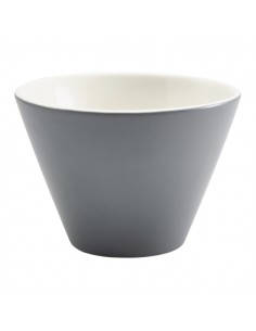 Royal Genware Conical Bowl 12cm Dia Graphite - Pack of 6