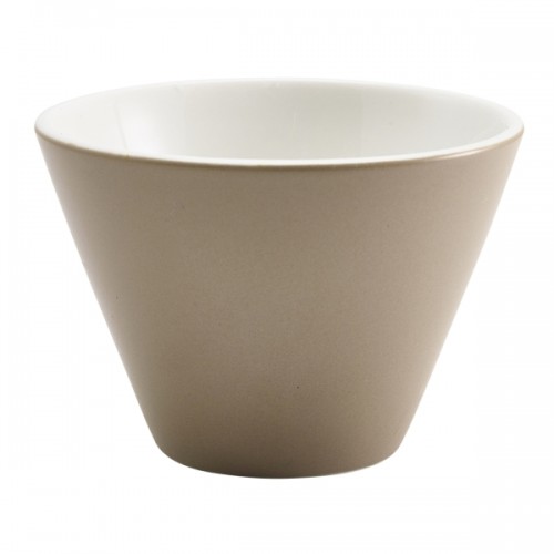 Royal Genware Conical Bowl 12cm Dia Stone - Pack of 6