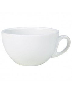 Royal Genware Italian Style Bowl Shaped Cup - Pack of 6