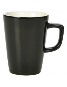 Royal Genware Latte Mug 34cl Black - Quantity 6