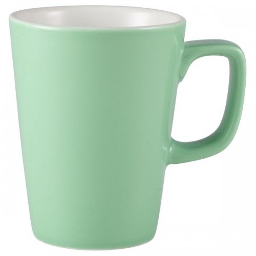 Royal Genware Latte Mug 34cl Green - Pack of 6