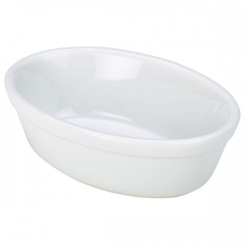 Royal Genware Oval Pie Dish 16cm White - Quantity 6