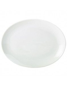 Royal Genware Oval Plate 24 cm - Quantity 6