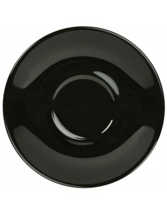 Royal Genware Saucer 13.5cm Black - Pack of 6