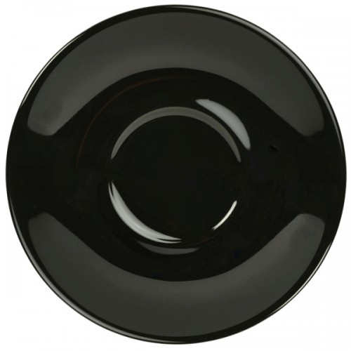 Royal Genware Saucer 13.5cm Black - Pack of 6