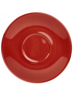 Royal Genware Saucer 13.5cm Red - Pack of 6