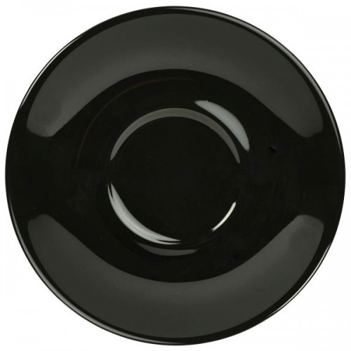 Royal Genware Saucer 16cm Black - Quantity 6
