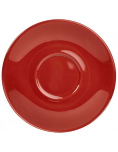 Royal Genware Saucer 16cm Red - Quantity 6