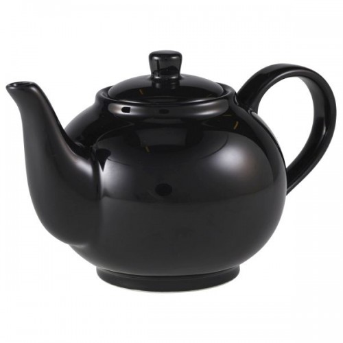 Royal Genware Teapot 45cl Black - Pack of 6
