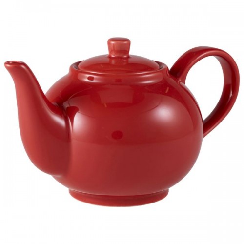 Royal Genware Teapot 45cl Red - Pack of 6